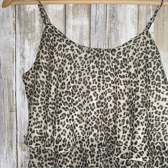 She & Sky Born With It Leopard Sleeveless Blouse - Picture 3 of 7